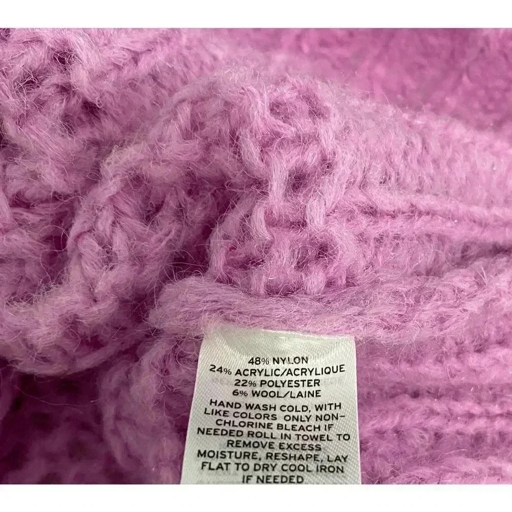 Chelsea 28 opened knit purple sweater - Picture 5 of 5